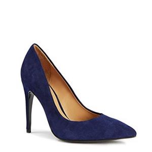 Blue Suede Pumps